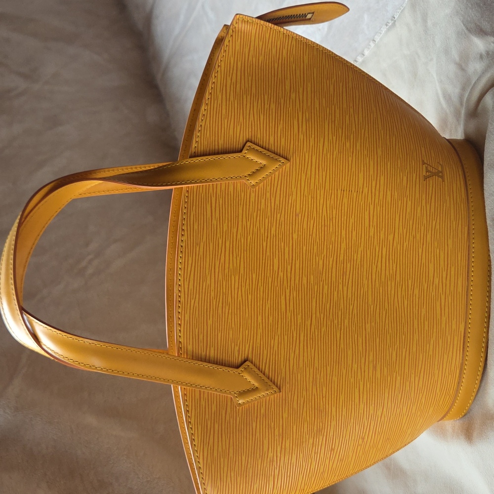 Louis Vuitton Mustard Yellow Epi Leather Saint Jacques PM Tote Bag